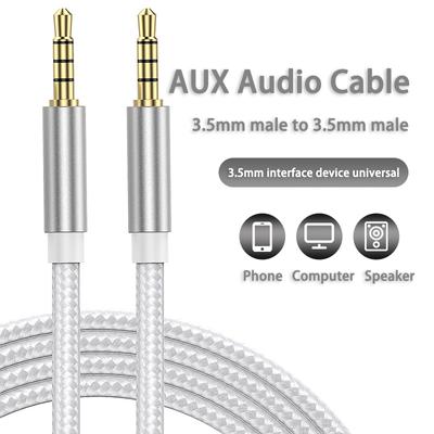 Câble AUX Jack 3.5mm câble Audio 3.5mm Jack câble haut-parleur pour Samsung Xiaomi Redmi JBL casque voiture AUX cordon câble casque