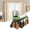 Long Fringe Trim Polyester Tassel Lace for Home Decor Costume Craft