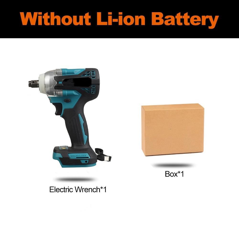 288VF 1000N.m Rechargeable Battery Electric Impact Wrench Brushless Socket Wrench 1/2 Inches Cordless Screwdriver