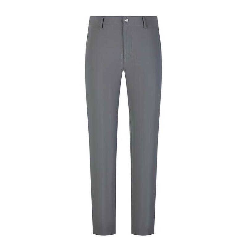 YOUNGOR Men's Breathable Straight-Fit Business Casual Trousers