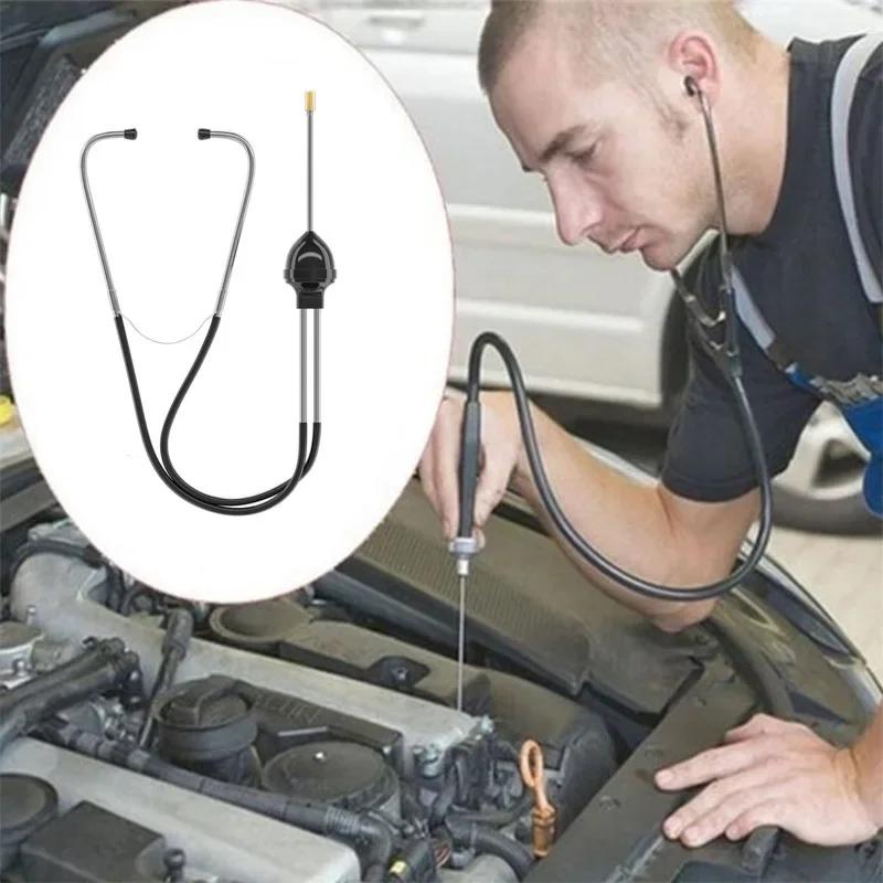 Engine Stethoscope Set Auto Stainless Steel Mechanics Cylinder Stethoscope Car Repair Tool for Cars Trucks and Motorcycles