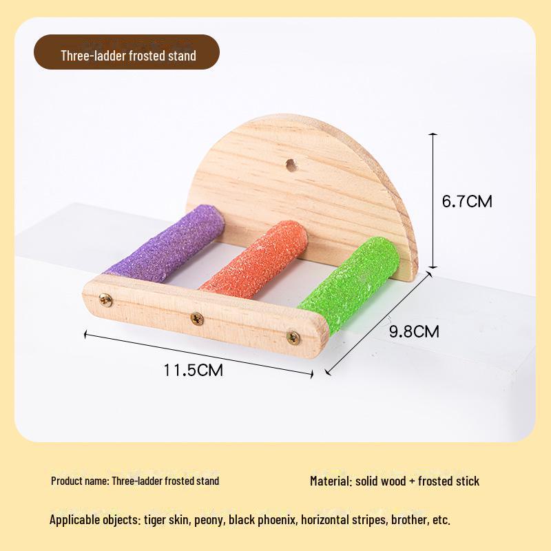 

Набор интерактивных жевательных игрушек Parrot: Образовательные принадлежности с зеркалом, лестницей, коробкой для еды и подставкой