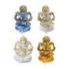 Ganesha Sitting Buddha Statue Sculpture Decorative Stylish Elegant Carving Figurine Tabletop Decoration for Housewarming Gift