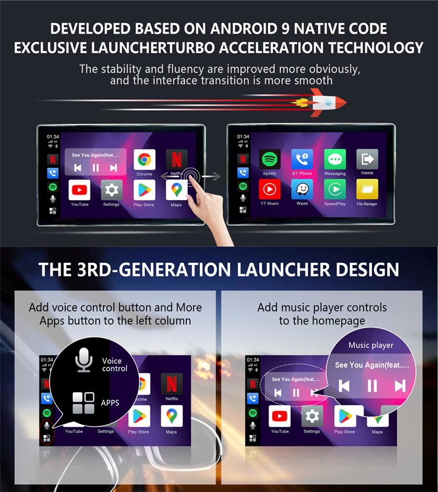 4G LTE Carplay Mini Android Box Wireless Carplay Android Auto Ai Box Car Multimedia-Player 4+64G Audio Navigation