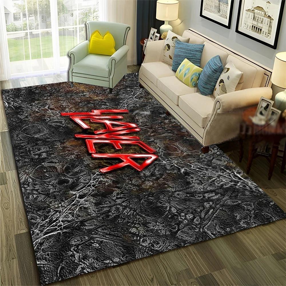 Death Metal Rock Large Carpet Rug for Home Living Room Bedroom Sofa Doormat Decor Kids Play Area Rug Carpet Non-slip Floor Mat