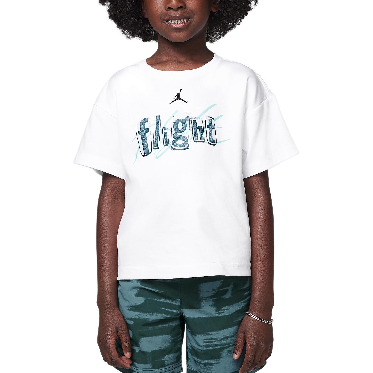 

New Jordan T Shirt White Children Aged 3 7 Years Old HQ8715-100 7