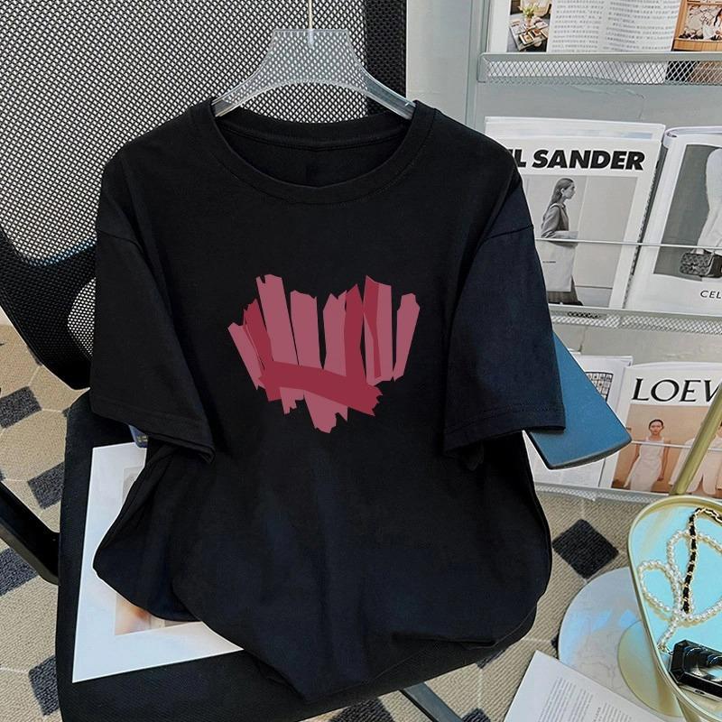 Cartoon Kinder Erwachsene Bedrucktes T-Shirt Sommer Damenmode Mädchen Kurzarm T-Shirt Top Pullover Kleidung