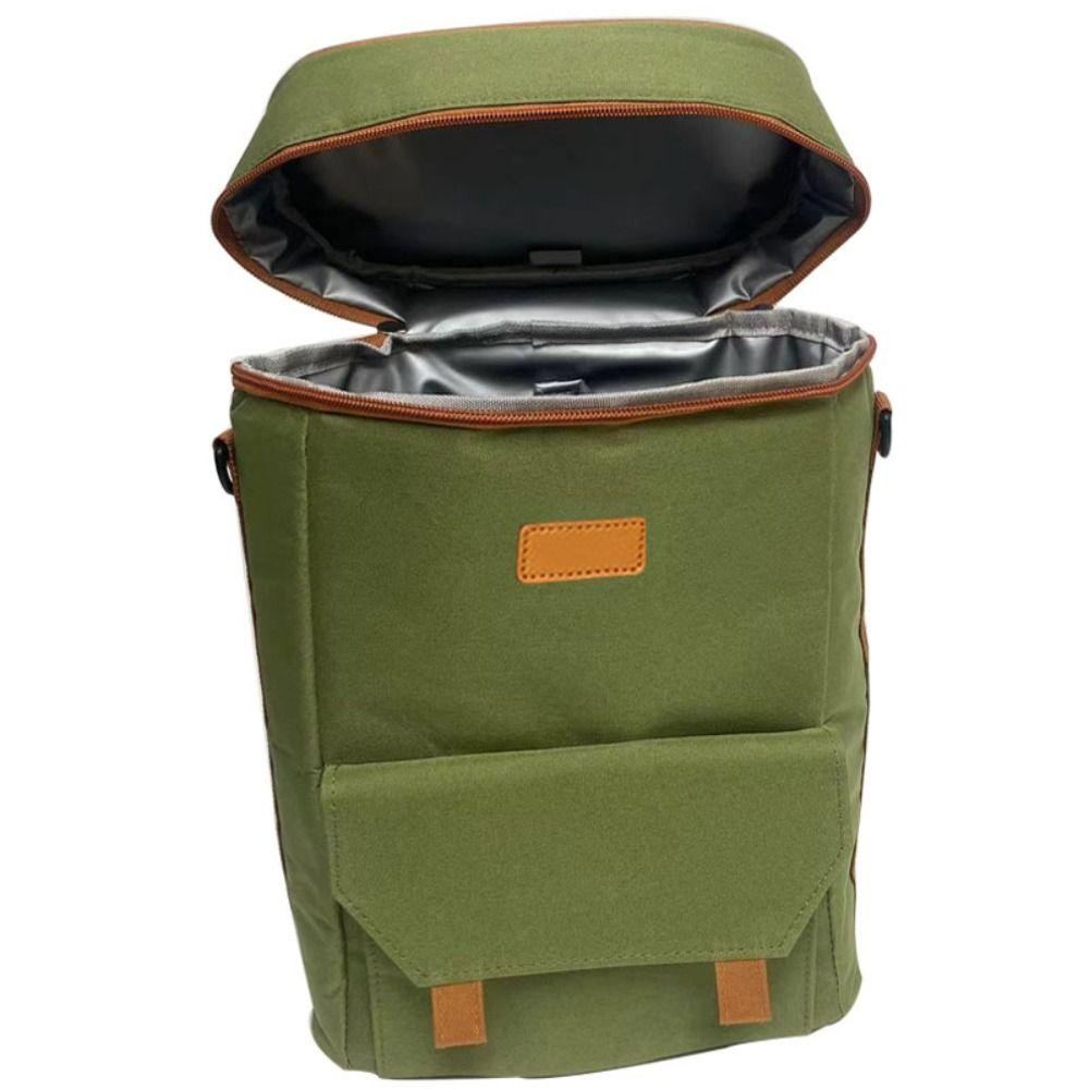 Wear-resistant Wine Tote Bag Portable Camping Organizer Wine Bottle Storage Pouch  Beach Activities