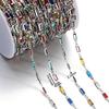 1Meter Copper Chain With Crystal Beads Chain DIY Necklace Bracelet For Jewelry Making Supplies