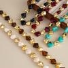 Irregular Acrylic Resin Necklace Bracelet Jewelry Set for Women Vintage Beads Chain Choker Bangle Gift