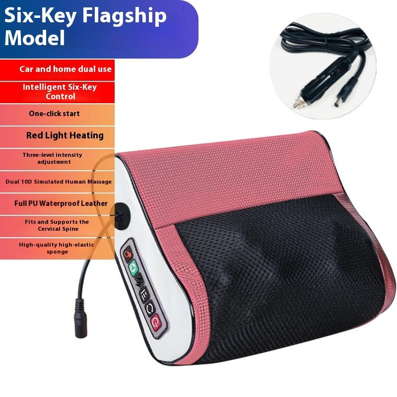 Massage Pillow Cervical Massager Neck Waist Multifunctional Electric Pillow Back Home Massage
