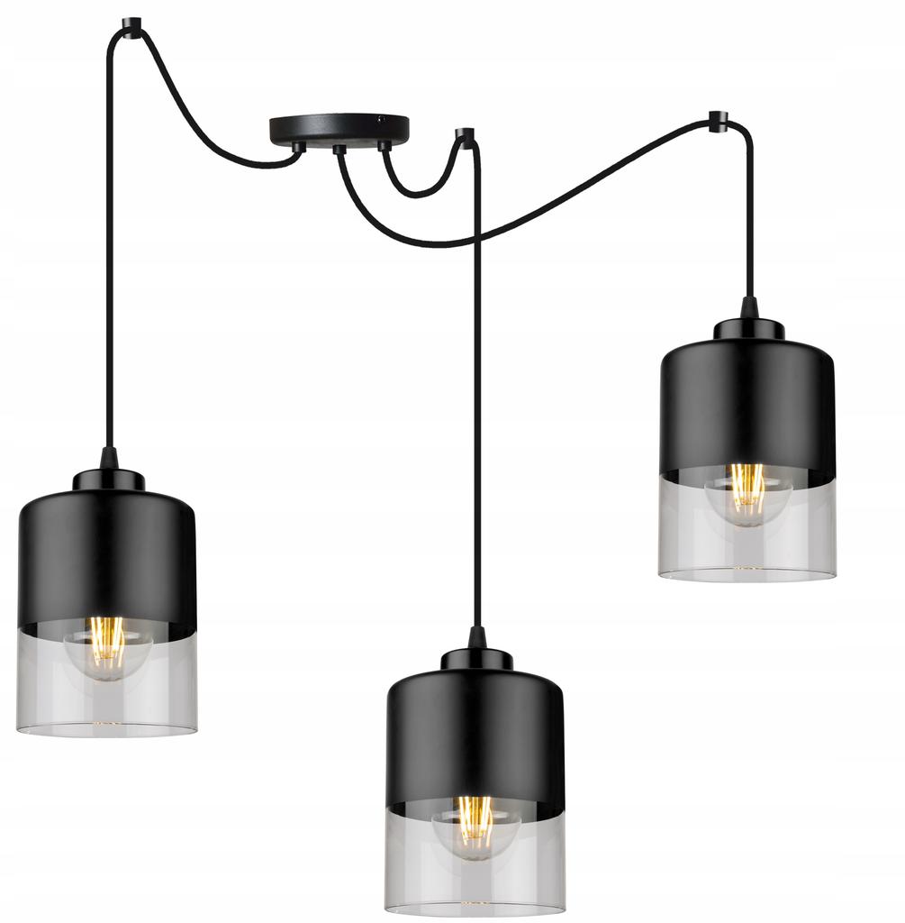 MODERN GLASS SPIDER CEILING HANGING LAMP
