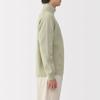 MUJI Waschbarer Rippstrick Blass Größe AA0S7A5S Herren Strickjacke mit durchgehendem Reißverschluss, Grün, M,