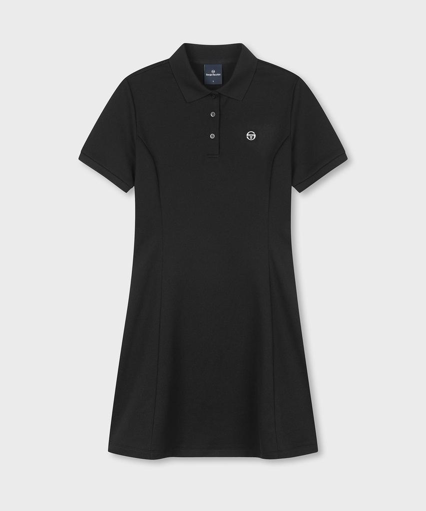 SERGIO TACCHINI W Pique Polo Dress (Black)