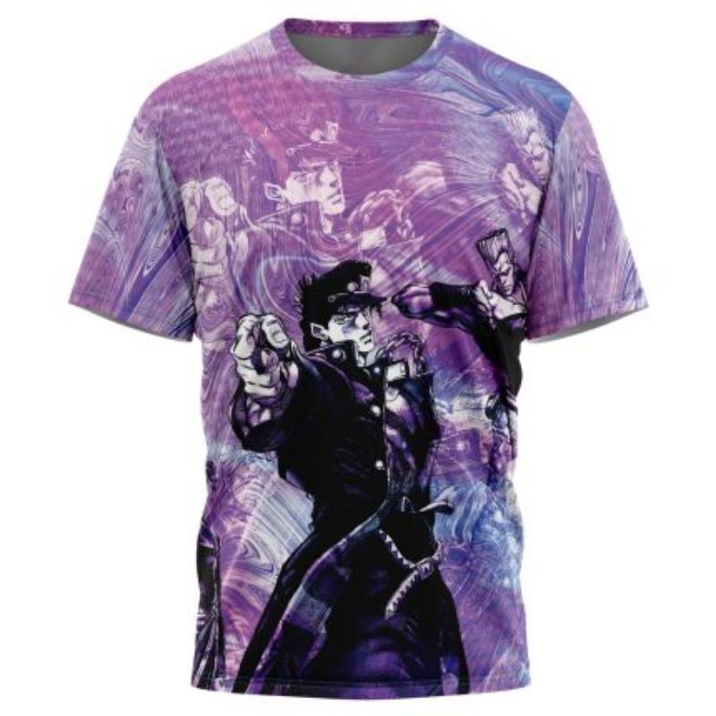 Cartoon Sports Short Sleeve Anime Casual Summer Men's T-shirt 3D Digital Printing Japanese Anime Quick Dry Mesh