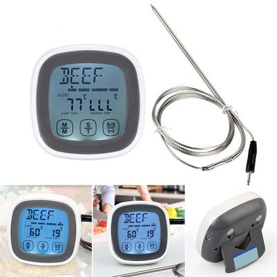 Digitales Lebensmittelthermometer mit Sonde für Küche, Kochen, Grillen, Fleisch, Truthahn, Marmelade, Temperatur