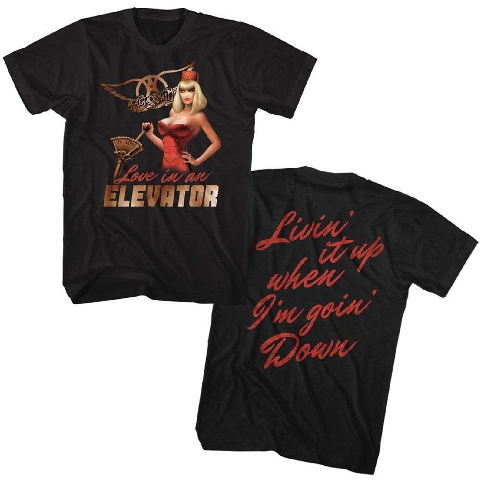 Aerosmith Love In An Elevator Black Adult T-Shirt M