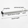 Rc Boat Drive Shaft Kit 4mm Stainless Steel Transmission Shaft + Universal Joint + Propeller Fits For DIY Rc Model Boat