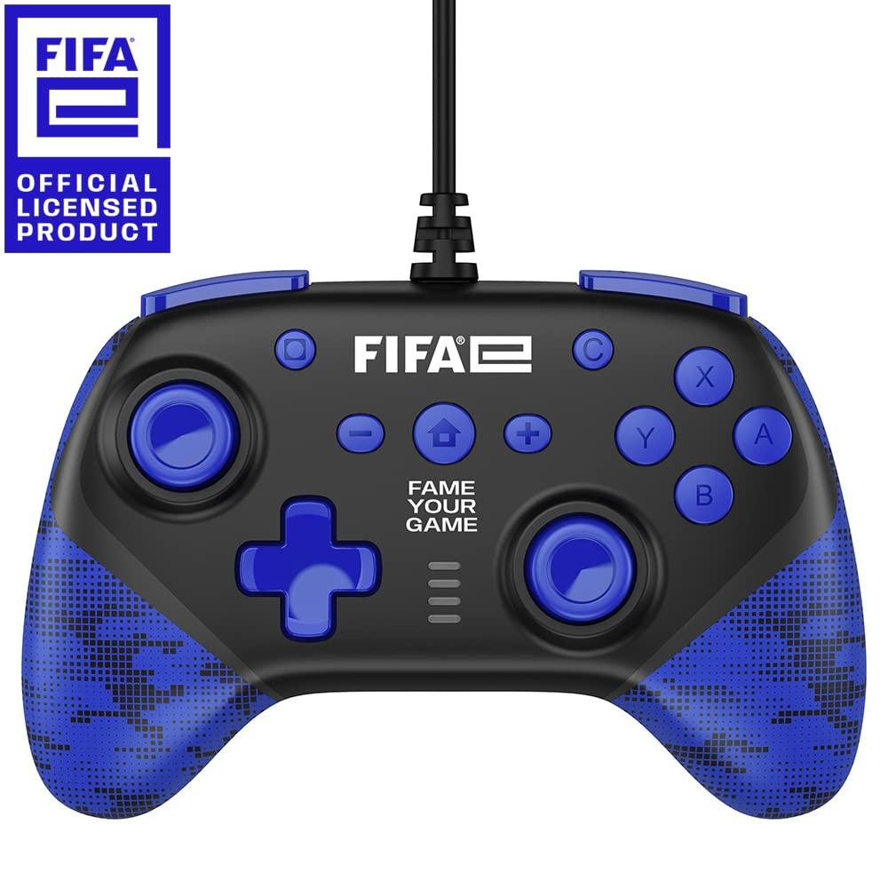 [FIFAe Officially Licensed Product] FIFAe Wired Controller (for SWITCH/PC) Black - Switch