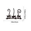 Katzen Wandkunst Metall Elegant Hängende Wandkunst für Wohnzimmer & Schlafzimmer, Stilvolle Accessoires zur Raumdekoration