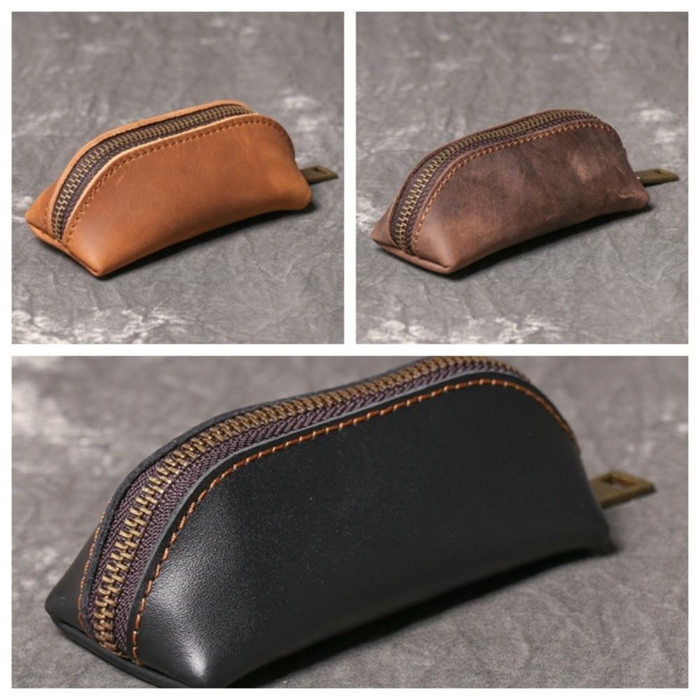 Large Capacity Men Key Ring Pouch Anti-lost Car Key Retro Money Bag  Shopping