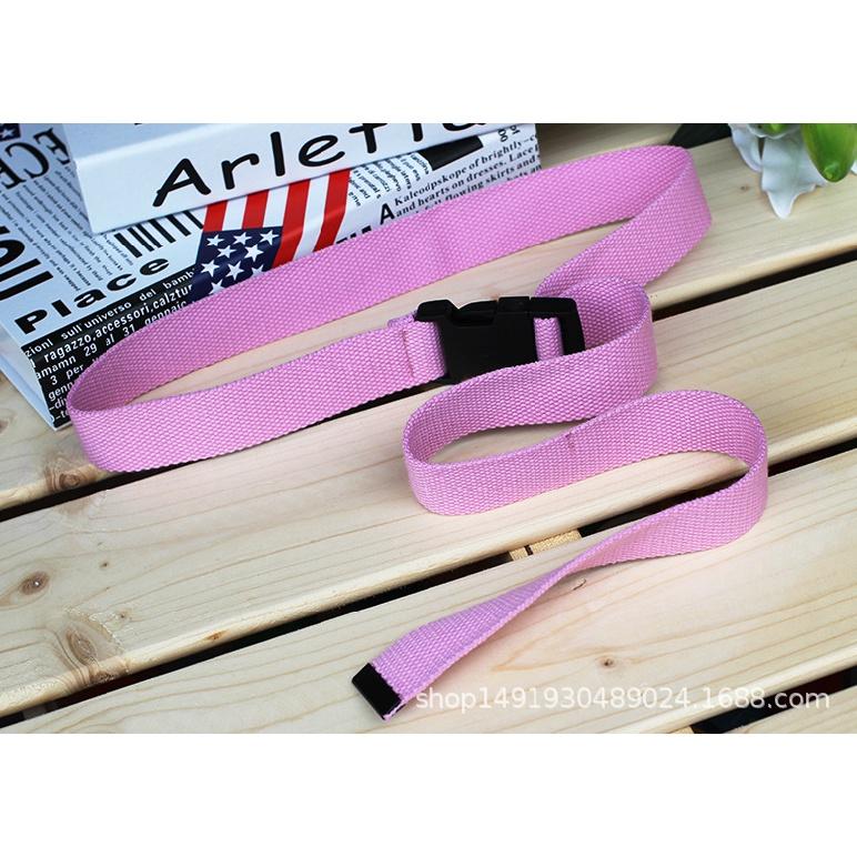 

Нейлоновый холст с пряжкой, тактический ремень, корейский универсальный длинный ремень для мужчин и женщин, студент 120cm розовый