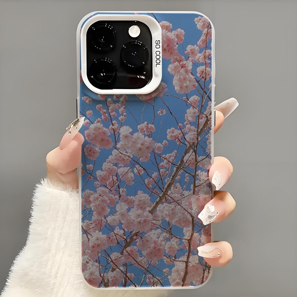 oriental cherry sakura Phone Case  Phone Case For iPhone 14 16 15 11 12 13 Pro Max Mini Plus Shockproof Cover