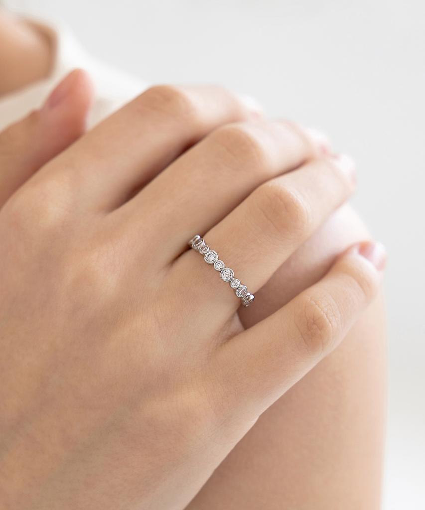 Tatiana Multi Flower Prong Cubic Ring Cr2802