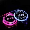 2026 Hot VOLKSWAGEN Car LED Luminous Water Cup Holder Mat For Volkswagen VW GTI Rline Golf Passat Jetta Touareg Tiguan Polo CC V