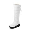 New slope heel casual boots thick hair snow boots tall boots large size boots
