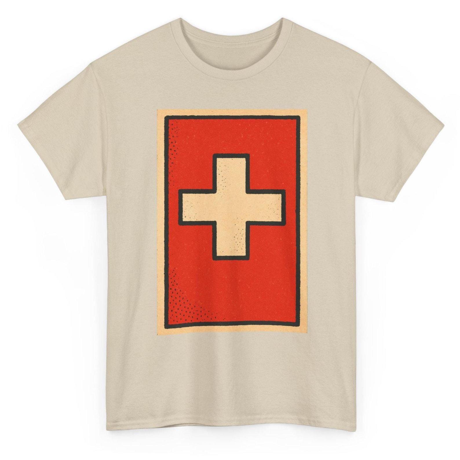 Switzerland Flag T-Shirt Unisex: Retro Bern Tee XL