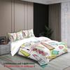3pcs Fashion Bedding Sets 3D Printed Perfume Bottle Heart Makeup Duvet Cover Sets With Pillowcases No Filling