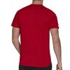 adidas T Shirts Men's Burgundy Crew Neck Moderate Straight Fit FL4620