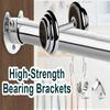 2PCS 304 Stainless Steel Flange Seat Wardrobe Hanger Rod Fixing Hardware Accessories Curtain Rod Tube Fixed Support Bracket Seat
