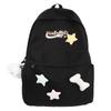 Middle School Student Schoolbag Female Solid Color Backpack Campus Schoolbag