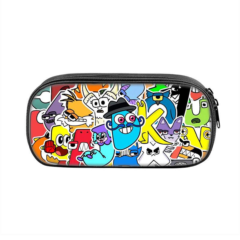 Game Alphabet Lore Cases Fun Cartoon Anime Pen Box Bag for Student Big Capacity School Supplies Zipper Pencilcases