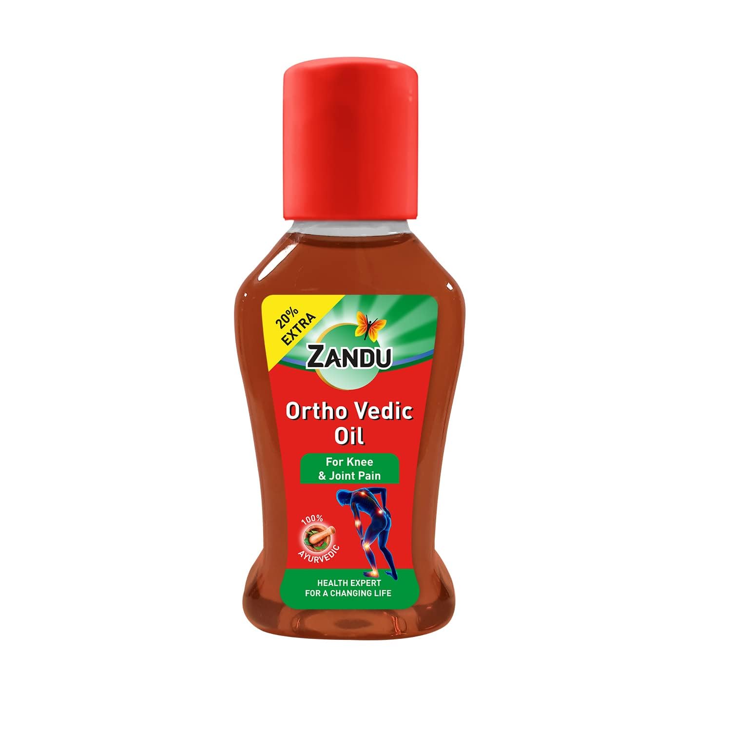 Zandu Ortho Vedic Oil 50ml Ayurvedic Pain Relief for Joints Muscles Knee Back Muscle Mobility