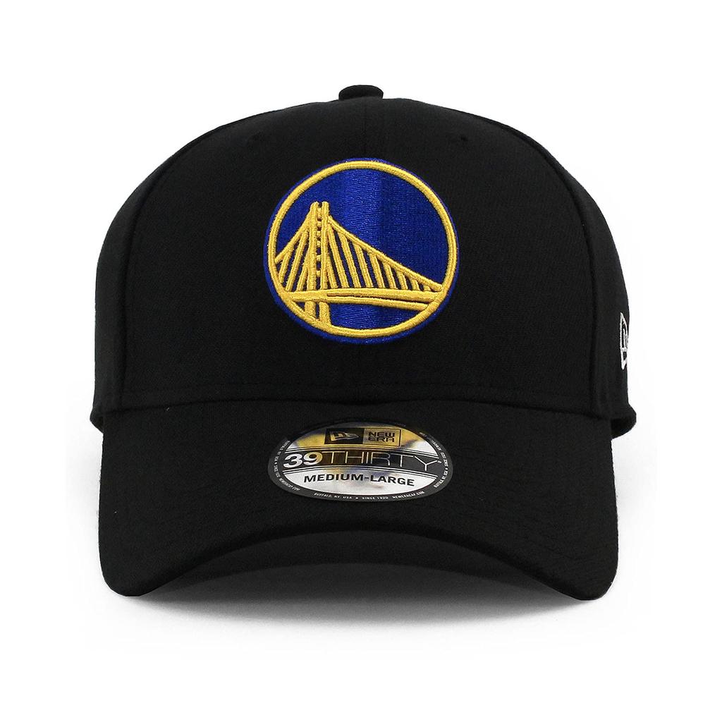 New Era Golden State Warriors 39THIRTY NBA TEAM CLASSIC FLEX FIT GOLDEN STATE WARRIORS Stretch Fit CAP, 3930, Black, (Size S/M (approx. 55.8-57.7cm))