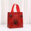 12/30pcs Spider Print Gift Bags Non Woven Tote Bags Halloween Party Favor Bags for Candy Gifts and Shopping