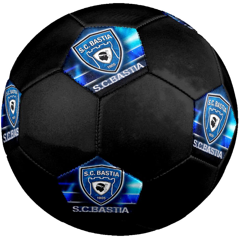 SC Bastia Soccer Ball, Colorful, Suitable for All Ages, Machine-stitched, PVC Material, Competition Grade, Durable and High Bounce