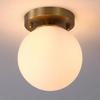 Ceiling Lamp Light Glass Pendant Shade, Modern Farmhouse Light Fixture Simple Semi Flush Mount Light for Hallway Corridor Kitchen Entryway Bedroom(G)