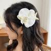 Trendy Orchid Flower Hairpin Vintage Resin Starfish Hair Clip Pearl Hair Clip  Seaside Wear
