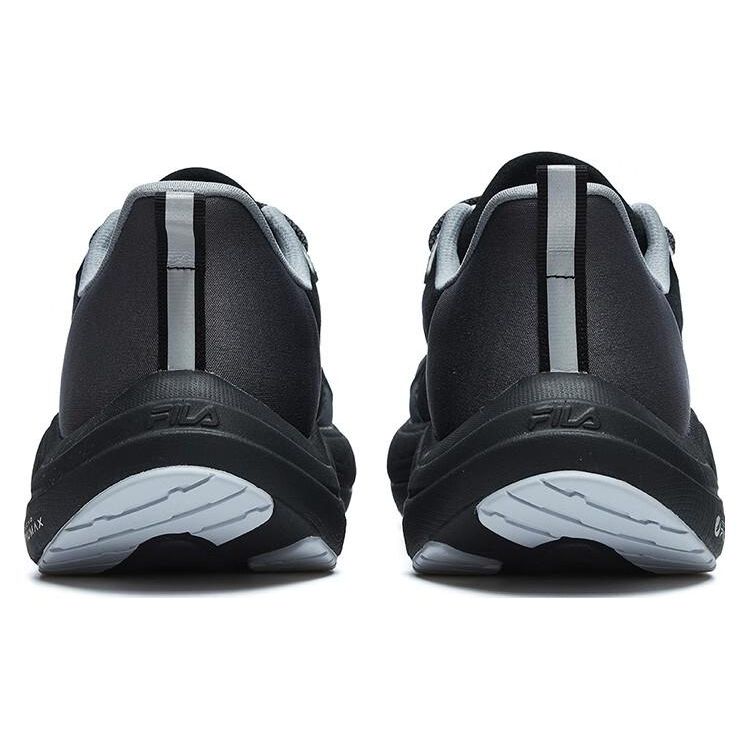 Fila Wolf Comfortable Fashion Fabric Synthetic Leather Low Top Running Shoes Men Sneaker Jet-Black A12M231211FSL