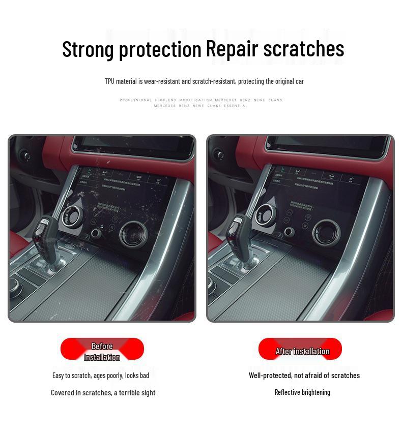 Xiaopeng X9 24-25 Screen Console Trim Sticker - Interior TPU Film