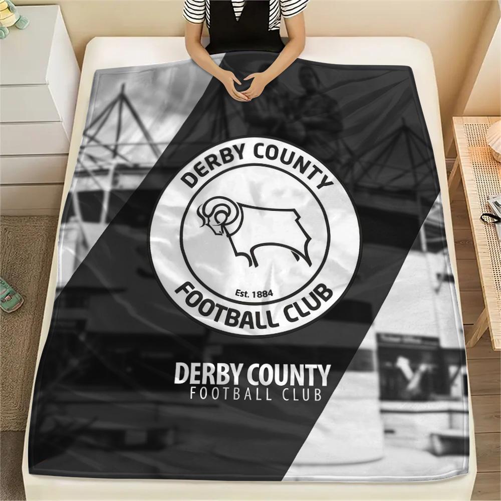 Derby County F.C Flannel Blanket, High quality Comfortable for All Seasons, Home Decor, Warmth and Comfort