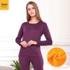 Mengguyang Women's Warm Fleece Lined Thermal Underwear Set