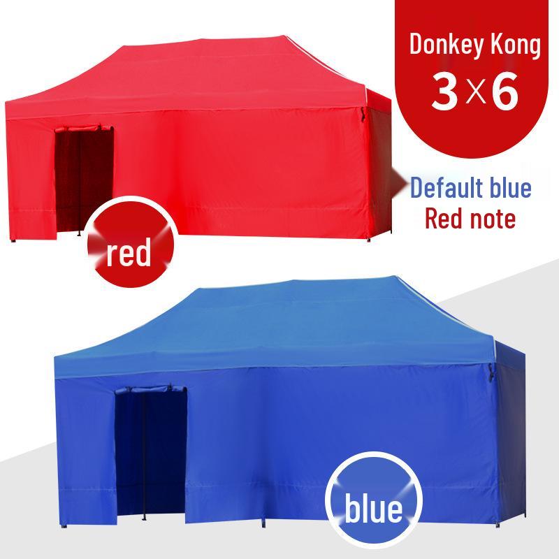 Large Telescopic Outdoor Advertising Tent: Folding Rainproof Canopy and Sunshade with Four-Legged Design