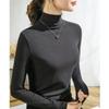 Autumn and Winter Women's Bottoming Shirt Half-high Neck Bottoming Shirt Inside Knitted Long-sleeved Top Blouse