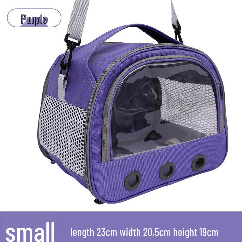 Compact and Breathable Foldable Hamster Carrier Handbag for Small Pets