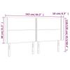 LED Headboard Pink 163x16x118 128 cm Velvet